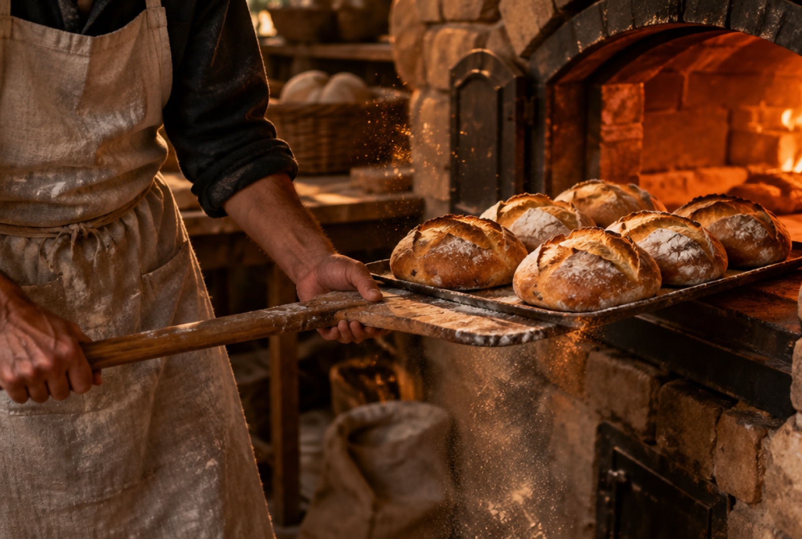 Pan recién salido del horno en Panimás